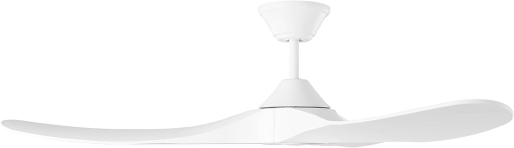 Generation Lighting 3MGMR52RZW Maverick Coastal Ceiling Fan with Remote Control, Wet Rated Indoor Outdoor Fan, Marine Grade Steel, Reversible DC Motor, 3 Blade High CFM (Matte White, 52-Inch)