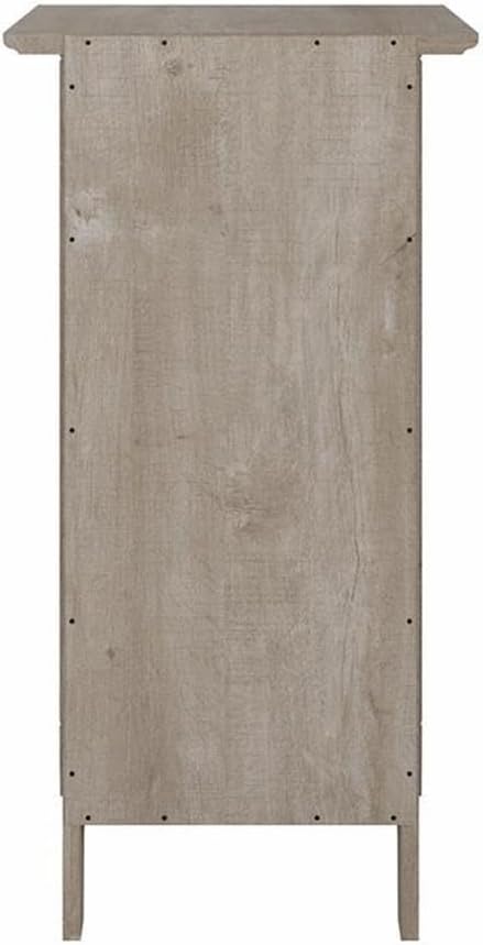 Bush Home Key West Small Storage Cabinet with Door in Washed Gray