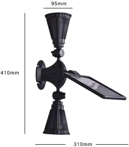 Wall Mounted Light 360° Rotation Solar Exterior Wall Spotlights Outdoor Waterproof IP55 Garden Lawn Table Lamp Lantern American 2-light Landscape Patio Terrace Decoration Lighitng Fixture Readin
