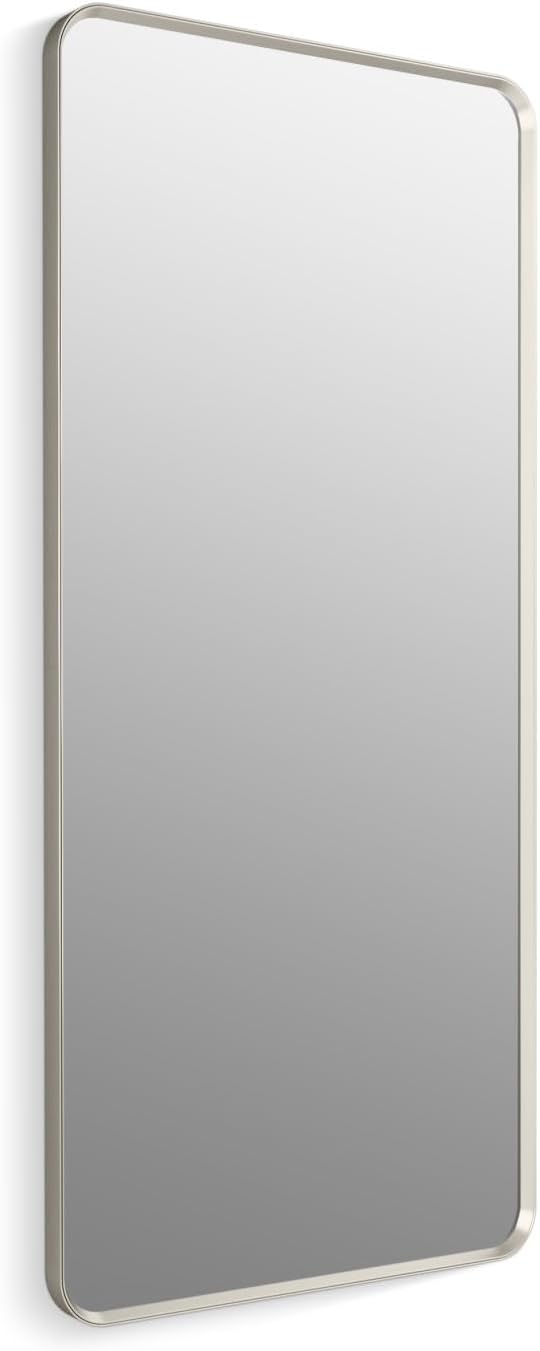 Kohler Essential 28 in. X 60 in. Rectangular Bathroom Vanity Mirror in Brushed Nickel