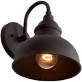 ICEMOB 9.4in Industrial Retro Rusty Color Waterproof Outdoor Wall Lamp E27 Vintage Wall Lighting Fixture Garden Balcony Wall Sconce Lantern Aluminum Metal Wall Spotlight Exterior for House