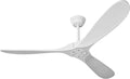Ceiling Fans Without Light,60 Inch Outdoor Ceiling Fans no Light, 3 Blade Solid Wood Ceiling Fan with Remote Control for Patios Living Room Bedroom Porch. (White Blades + White Body, 60inch)