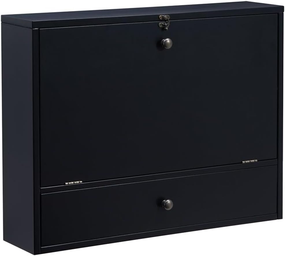 SEI Furniture Wall Mount Laptop Desk - Universal Style, Black