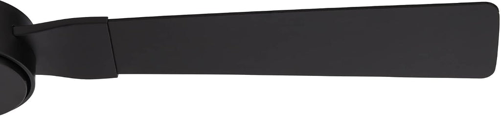 Casa Vieja 60' Invictus Modern Industrial Indoor Outdoor Ceiling Fan 3 Blade Remote Control Matte Black Finish Dark Walnut Wood Finish Blades Bedroom Patio Living Room Kitchen Damp Rated DC Motor