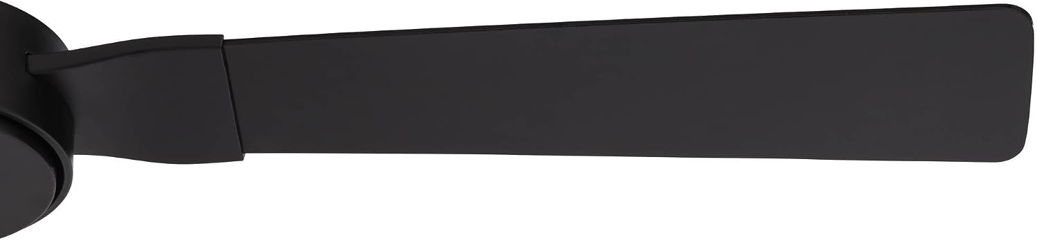 Casa Vieja 60' Invictus Modern Industrial Indoor Outdoor Ceiling Fan 3 Blade Remote Control Matte Black Finish Dark Walnut Wood Finish Blades Bedroom Patio Living Room Kitchen Damp Rated DC Motor