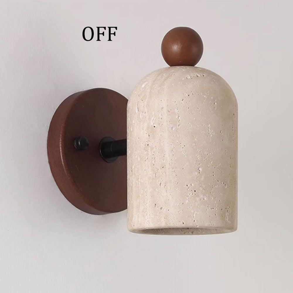 Adjustable Wall Sconces ‎Yellow Travertine Wall Spotlight Farmhouse Hallway Wall Light Fixtures Indoor Reading Wall Mounted Lamp Decoration for Living Room, Kids Bedroom,Corridor Hotel