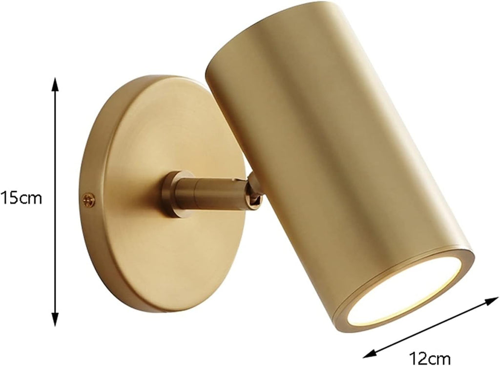 Wall Sconces, European Wall Light - Personality - Copper Wall Lamp Adjustable IP44 Outdoor or Indoor Wall Light Ideal Bedside Reading Spot Lamp Waterproof Spotlight Garden Landscape Fixture Simple Be