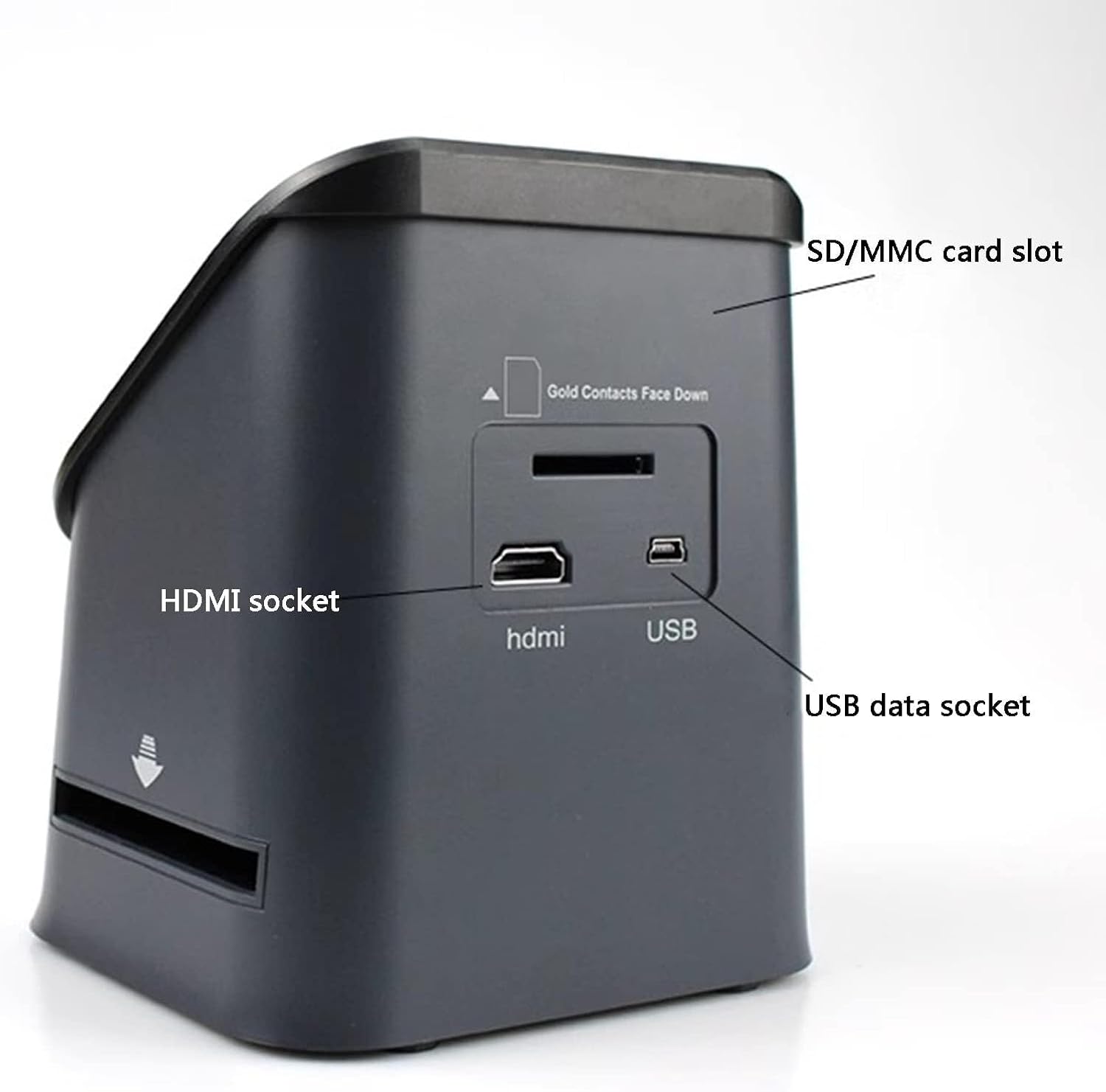 Digital Slide Scanner, 22MP Film Scanner with Large 4.3' Display and HDMI, Converts 35mm/126/110/Super 8 Film and 135/126/110 Slides to Digital Photos