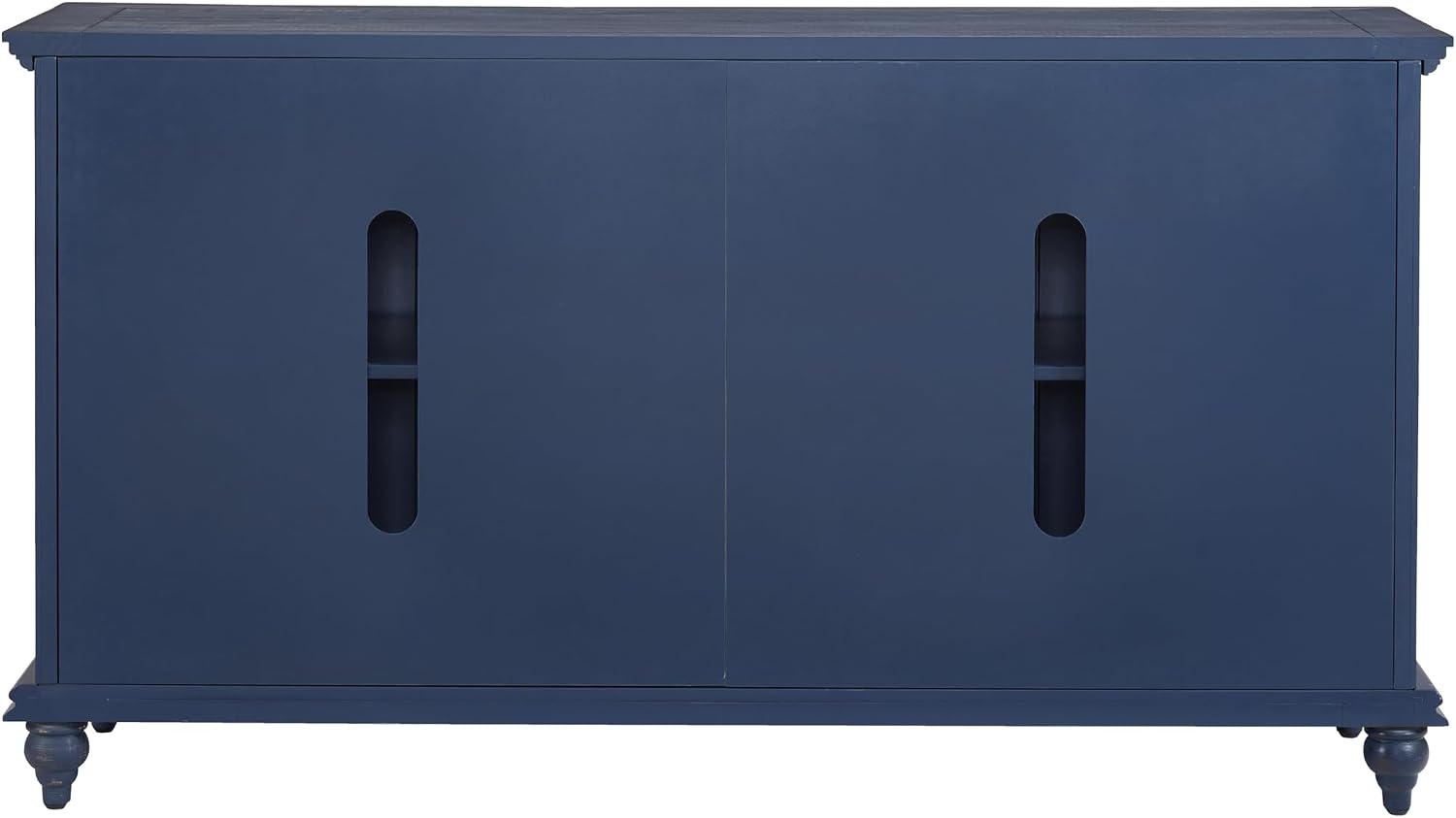 Martin Svensson Home Garden District Rustic Blue Solid Wood 65' TV Stand