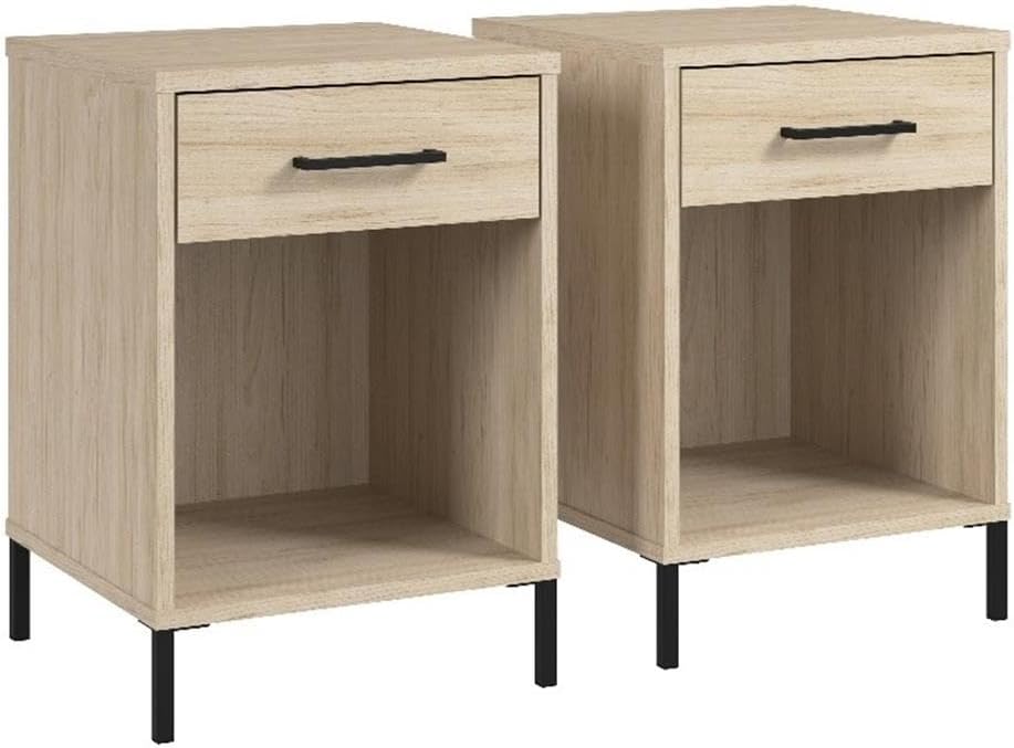 Bush Home Essence Small End Table Set of 2 | Side Tables, Home Organization and Storage for Living Room, Bedroom, or Entryway