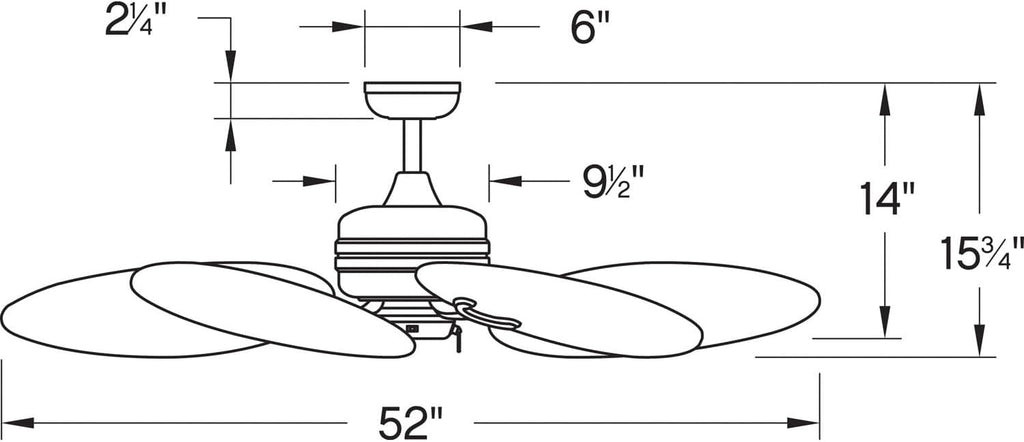 Hinkley Tropic Air 52' Indoor and Outdoor Ceiling Fan, Five Blades, DC 4 Speed Motor, Matte White and Palm-Shaped Weathered Wood Composite Fan Blades