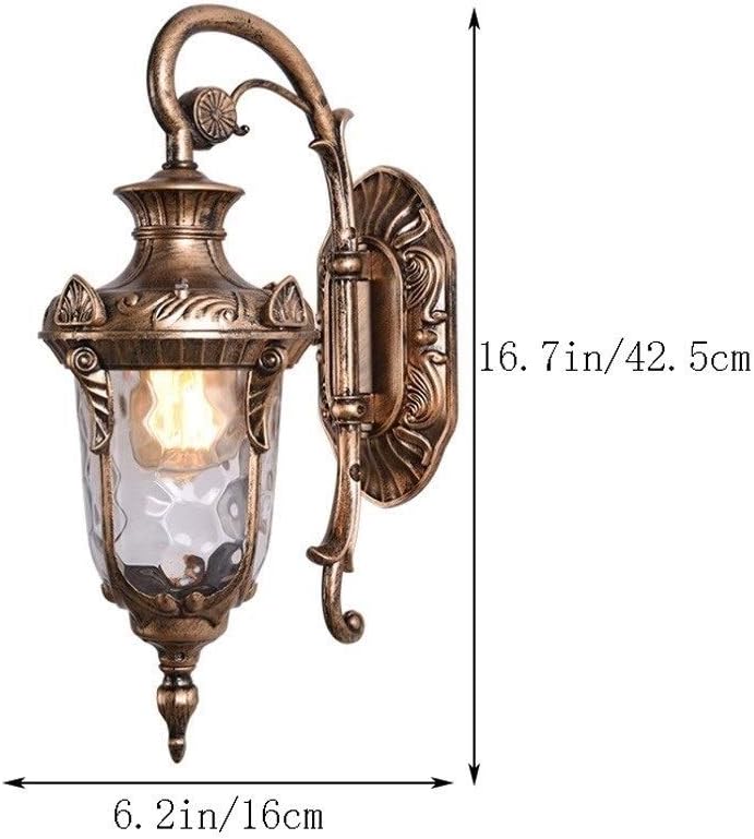 Wall Mounted Light Creative Retro Wall Light Outdoor Die-cast Aluminum Wall Lamp Patio Door Balcony Doorway Villa Wall Sconce Lantern Trading E27 Edison Wall Spotlights Garden Landscape Lights I