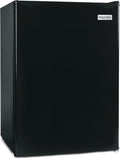 Igloo 2.6 Cu.Ft Mini Fridge with Freezer- Single Door Compact Refrigerator with Glass Shelves for Homes, Dorms & Offices- Keep Snacks, Drinks & Frozen Foods Cool with Temperature Control Fridge- Black