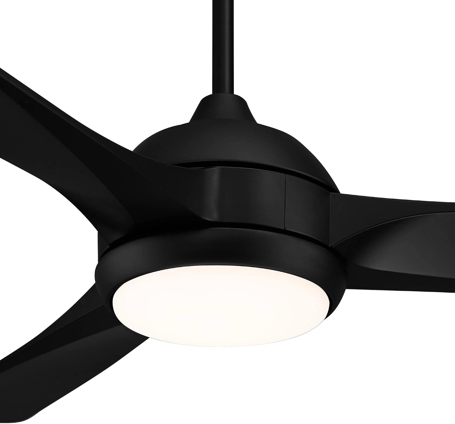 Casa Vieja 54' Expdite Modern Industrial 3 Blade Indoor Outdoor Ceiling Fan with Light LED Remote Control Black Brown White Diffuse Damp Rated for Patio Exterior House Porch Gazebo Garage