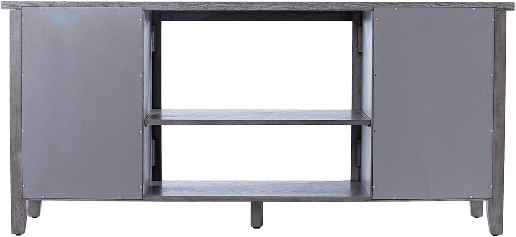 SEI FURNITURE Edderton TV Media Stand with Storage, Gray