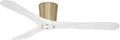 MINKA-AIRE F663-SBR/WHF Avtur 60' Damp-Rated Hugger Fan with Remote, Soft Brass