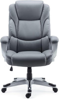STAPLES Mcallum Bonded Leather Managers Chair Gray
