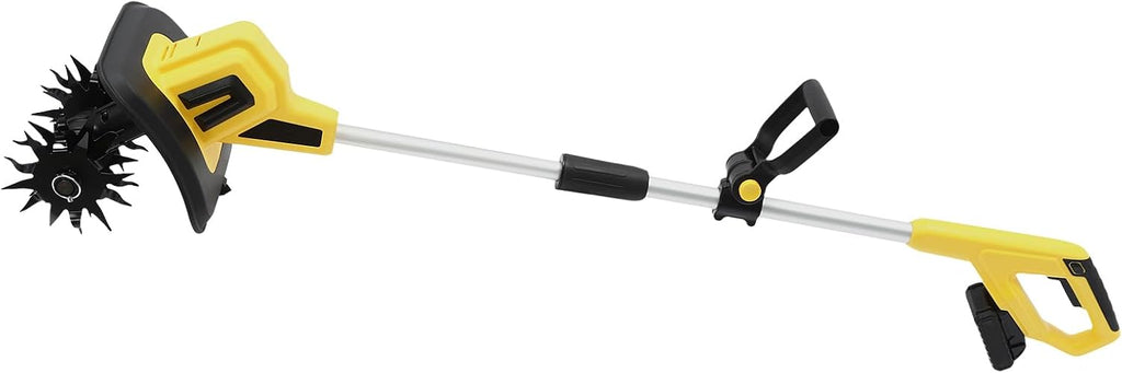 Cordless Tiller Cultivator, 48 Steel Tines Electric Tiller Battery Powered Garden Cultivator 8.7' Tilling Width, 6.3' Depth with 2AH Battery & Fast Charger 20V 270RPM