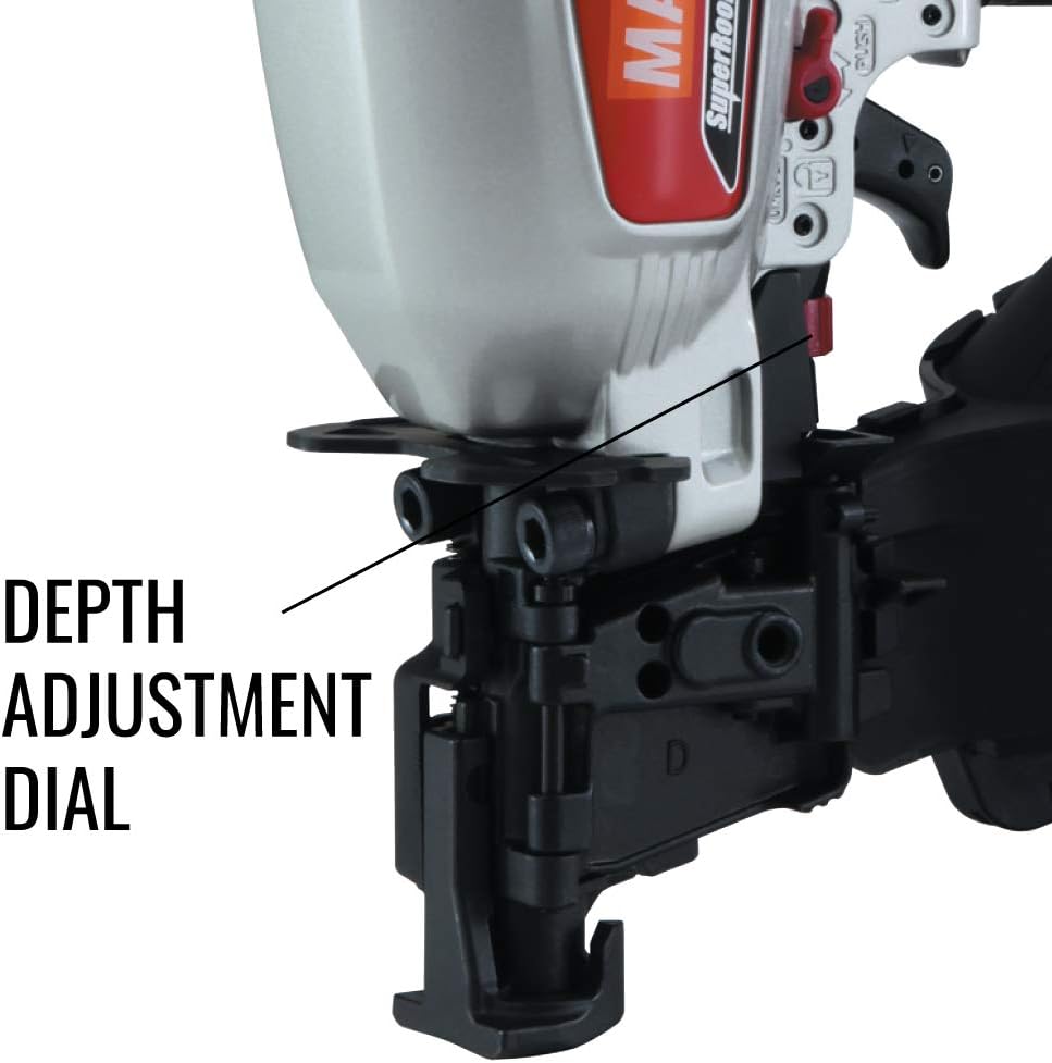 MAX USA CORP SuperRoofer CN445R3 Roofing Coil Nailer up to 1-3/4'