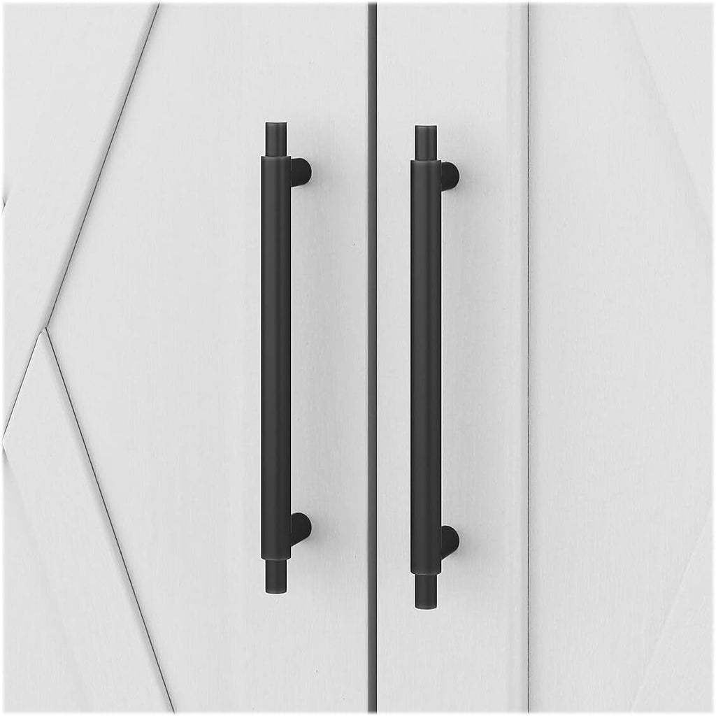 Bush Home Key West 64W Double Vanity Set with Sinks, Medicine Cabinets and Linen Tower in White Ash