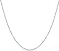 ZHOU LIU FU 18K Gold Chain Necklace Diamond Cut Cable Chain Link Necklace Real Yellow/Rose/White Gold Chains for Women with Spring-Ring Clasp Dainty Jewelry Present Size 15.7'+2'