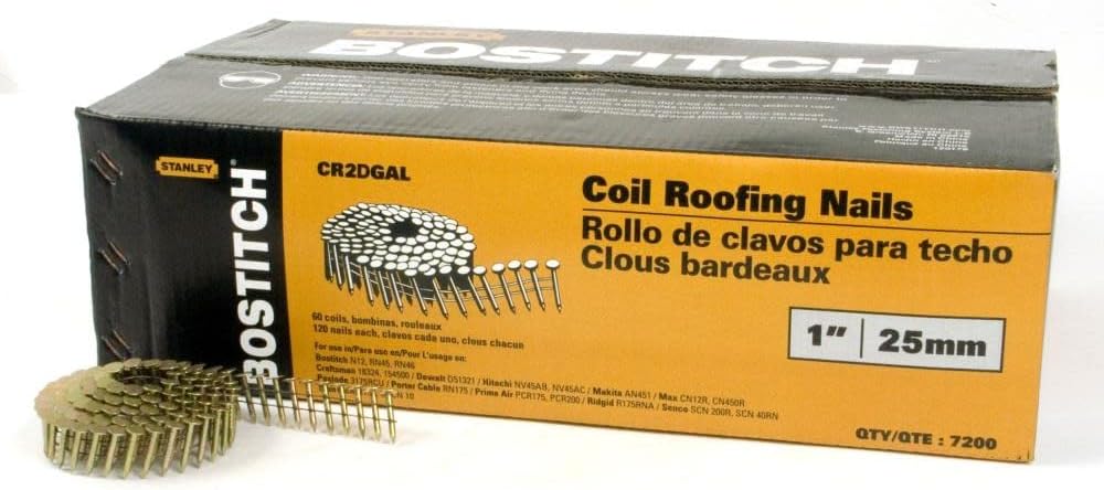 Bostitch 1 In. Coil Roofing Nail