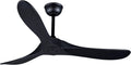 Bigzone 52' Outdoor/Indoor Black Ceiling Fans Without Lights with Remote Control, Energy Efficient DC Motor 27W, Smart Ceiling Fan With Reversible Blades