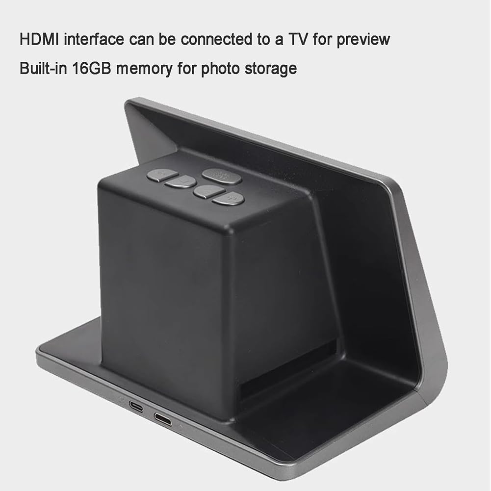 Super 8 Film to Digital Converter, Digital Film & Slide Scanner, Film Negative Scanner Slide Viewer, Converts Slides into JEPG
