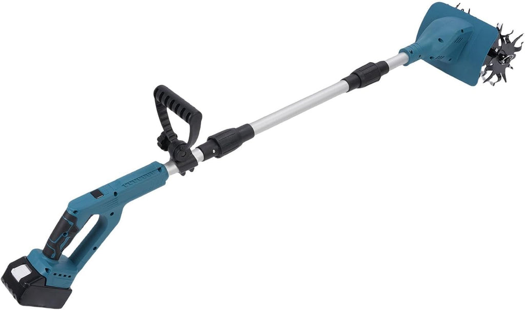 Generic Cordless Mini Cultivator Efficiently 9' Wide, 6.3' Deep for Gardening Soil Cultivation, Battery Powered Electric Tiller for Gardening Enthusiasts (US Plug)