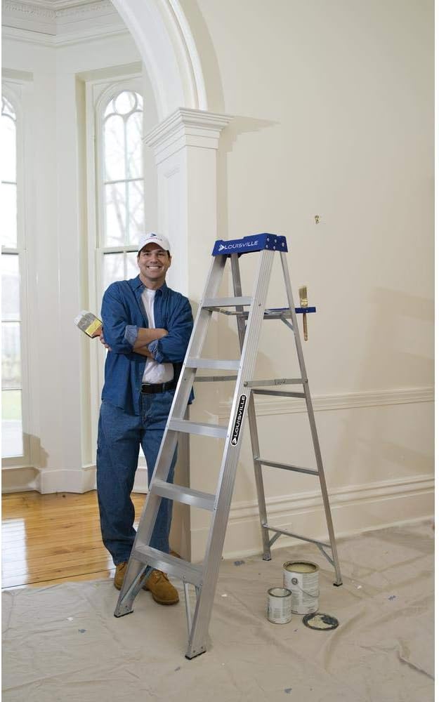 Louisville Ladder AS2108 250-Pound Duty Rating Aluminum Stepladder, 8-Feet