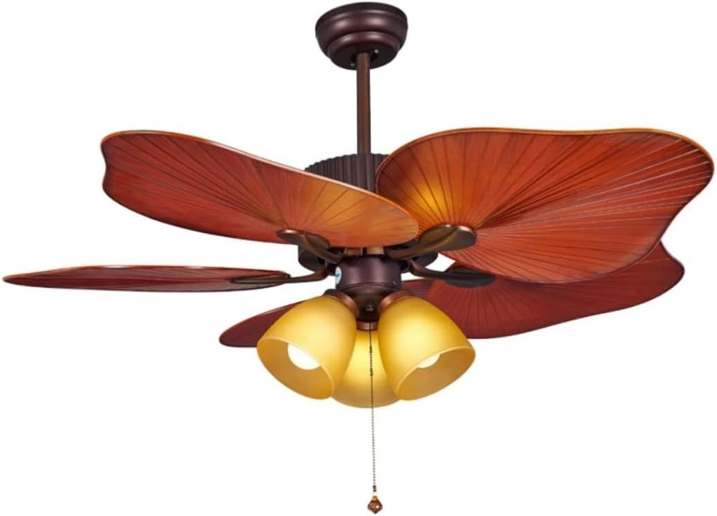 Ceiling Fan Light Fixture Ceiling Fan Restaurant Lighting Ceiling Fan Light Living Room Bedroom Ceiling Fan Household Fan Retro Fan Light Ceiling Fan for Living Room
