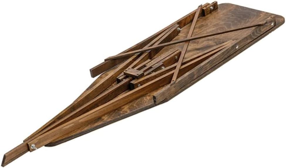 Lehman's Folding Wooden Ironing Board, Amish Made with Ironing Board Pad and Cover, Dark Finish