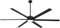 Westinghouse Lighting Hudson Yards Adjustable Ceiling Fan with Light, 80-Inch Industrial-Style Indoor/Outdoor Fan in Matte Black, DC Motor, Dimmable LED with Opal Frosted Glass, Remote Control