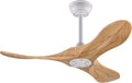 36 Inch Ceiling Fan no Light with Remote, Ceiling Fans without Lights, 3 Wooden Blades,Reversible DC Motor,6 Speeds,Outdoor Indoor Ceiling Fan for Patio Bedroom Farmhouse