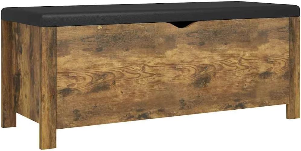 Modern Design Storage Box with a Cushion Bench, Entryway Bench with Cushioned Seat for Living Room, Home, Office, 41.3'x15.7'x17.7',-377