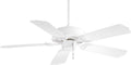 MINKA-AIRE F572-WH Sundance 42' 5-Blade Ceiling Fan in White Finish with White All Weather Blades