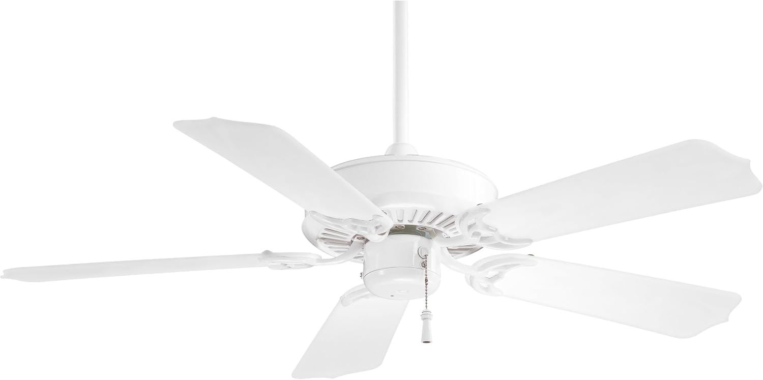 MINKA-AIRE F572-WH Sundance 42' 5-Blade Ceiling Fan in White Finish with White All Weather Blades