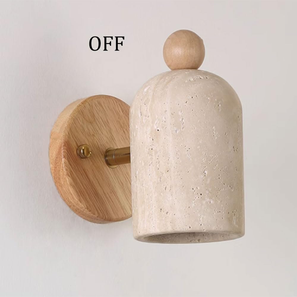 Adjustable Wall Sconces ‎Yellow Travertine Wall Spotlight Farmhouse Hallway Wall Light Fixtures Indoor Reading Wall Mounted Lamp Decoration for Living Room, Kids Bedroom,Corridor Hotel
