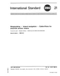 ISO 21:1985, Shipbuilding -- Inland navigation -- Cable-lifters for stud-link anchor chains