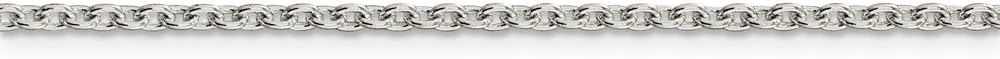 Solid 925 Sterling Silver 2.25mm Cable Chain Necklace - with Secure Lobster Lock Clasp