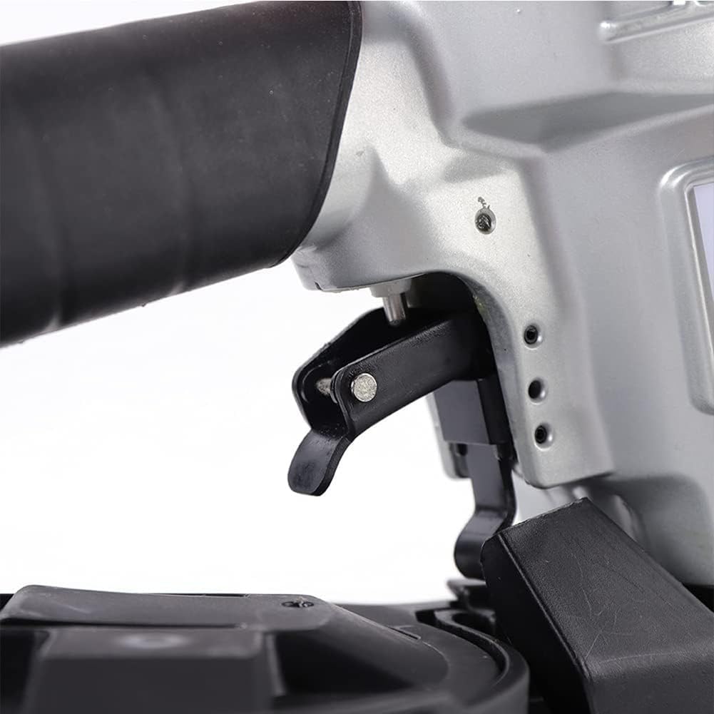 25-57mm Coil Siding Nailer, CN55 Pneumatic Siding Coil Nailer Handheld Air Framing Stapler Gun Roofing Nailer for Woodworking, Pallets, Crates, FramingBlack,1