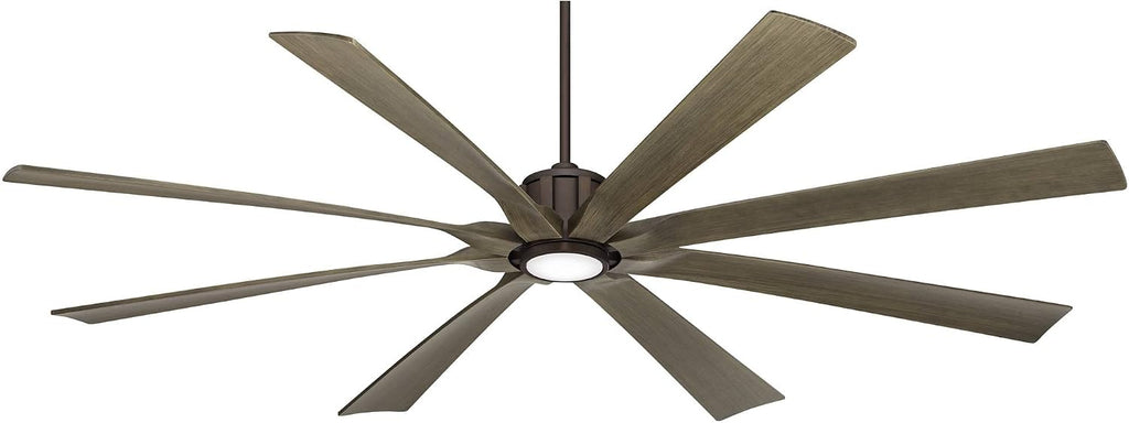Possini Euro Design 80' Defender Rustic Farmhouse Indoor Outdoor Ceiling Fan with Dimmable LED Light Remote Control Oil Rubbed Bronze Damp Rated for Patio Exterior House Porch Gazebo Garage Barn