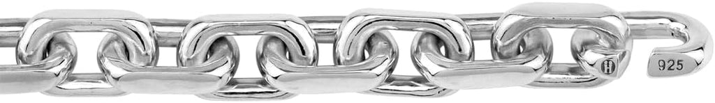 Silvershake 10MM 925 Sterling Silver Fashion Heavy Chunky Anchor Cable Chain Link Necklace 24 Inch Jewelry for Women or Men Unisex