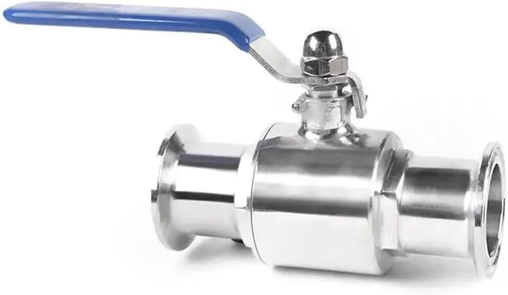 304 stainless steel quick-loading ball valve quick-opening clamp clamp type straight-through manual valve(63mm x Ferrule77.5)