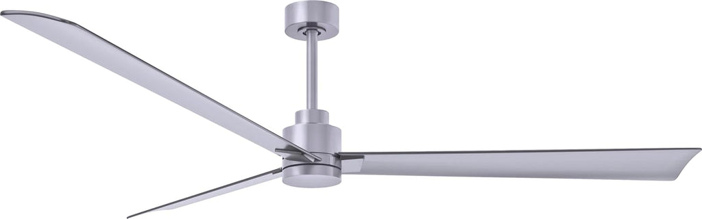Matthews AK-BN-BN-72 Alessandra Wet Rated 72' Outdoor Ceiling Fan without Light, Remote Included, Silent DC Motor, Brushed Nickel