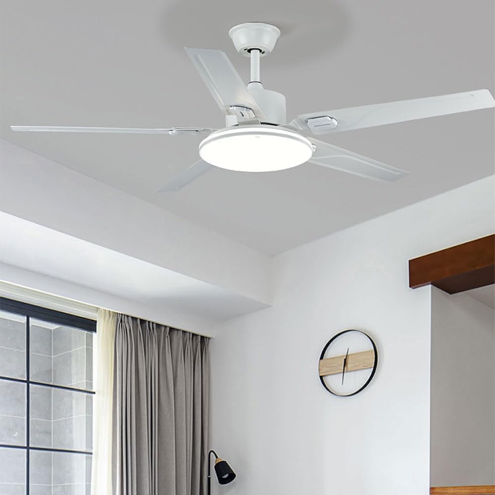 Ceiling Fans with Lights and Remote 42 Inch Smart Ceiling Fan with Light 3 Color Dimmable Low Profile Ceiling Fan with Light Outdoor Ceiling Fans for Patios with Light