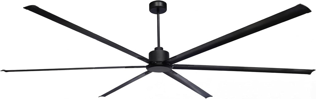 100 Inch Big Industrial Fan, HVLS Large Ceiling Fan for Shops & Warehouses, Quiet 90W DC Motor, 6 Aluminum Blades, 10-Year Warranty for Garage, Gym, Factory & Patio
