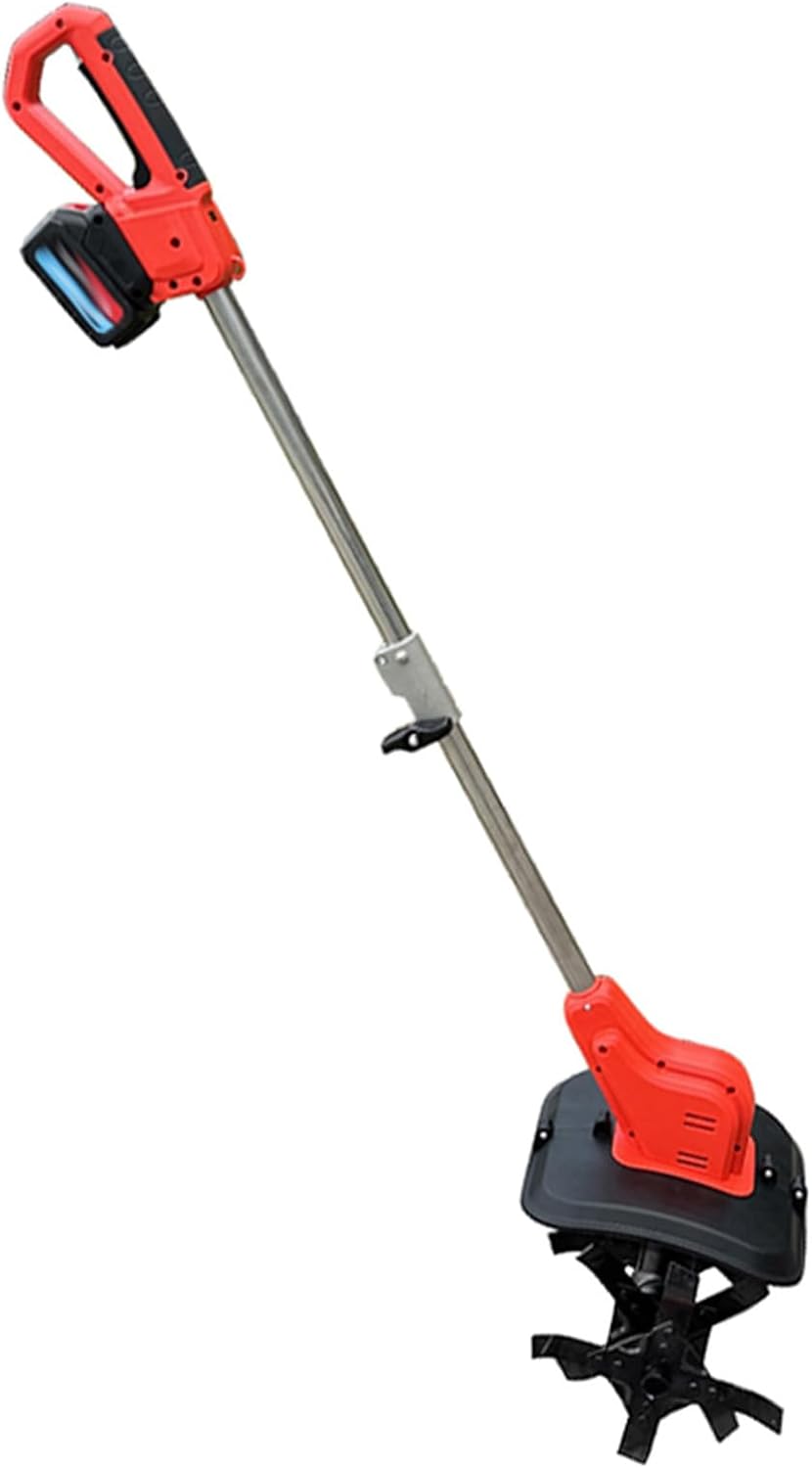 Cordless Tiller Cultivator Fit for BL1830B BL1840B High Power Digital Display Ergonomic Design Cordless Garden Tiller Cultivator