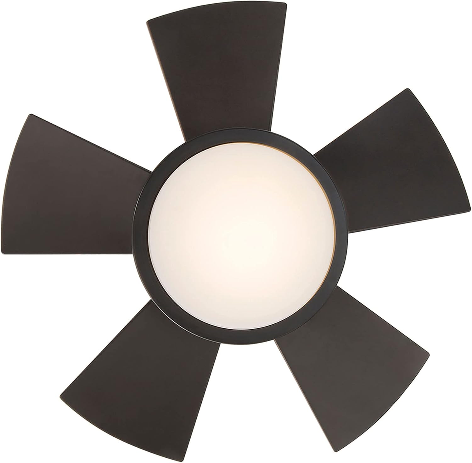 Modern Forms Vox Indoor and Outdoor 5-Blade 26in Smart Ceiling Fan in Bronze with 2700K LED Light Kit and Remote Control Works with Alexa and iOS or Android App