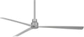 MINKA-AIRE Simple XL 65' Outdoor Ceiling Fan F789-SL - Silver